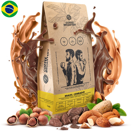 Coffee Broastery - Cafea boabe întreagă Brazil Cerrado Premium 1kg