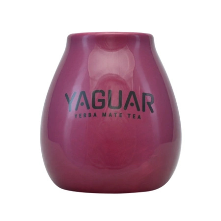 Calabash din ceramică cu logo-ul Yaguar (violet) 350ml