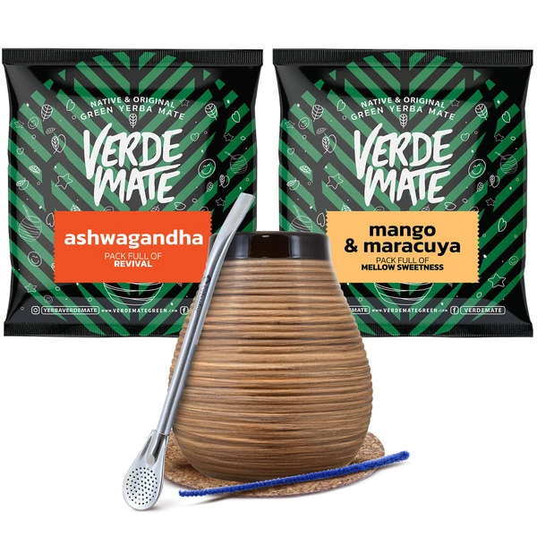 Yerba mate set Bombilla Calabash