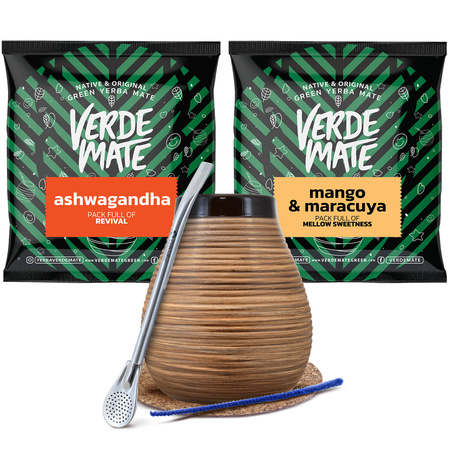 Yerba mate set Bombilla Calabash