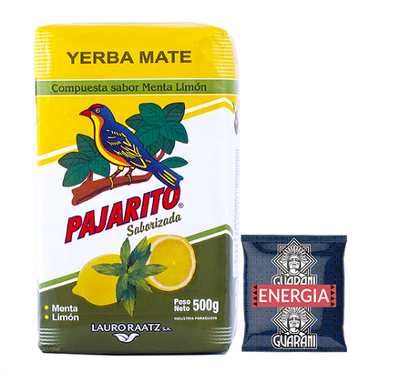 Pajarito Menta Limon 500g + Guarani Energia 50g