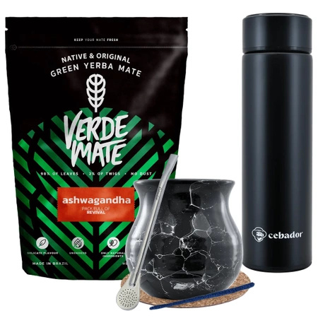 Set termos Yerba Verde Mate Ashwagandha 500 g 