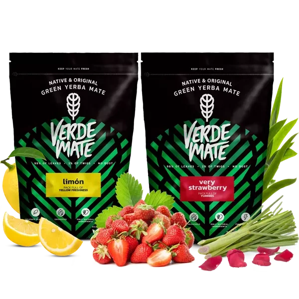 Yerba Verde Mate Limon Very Strawberry fructat 1kg