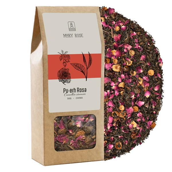 Mary Rose - Ceai Pu-erh Rosa - 50g