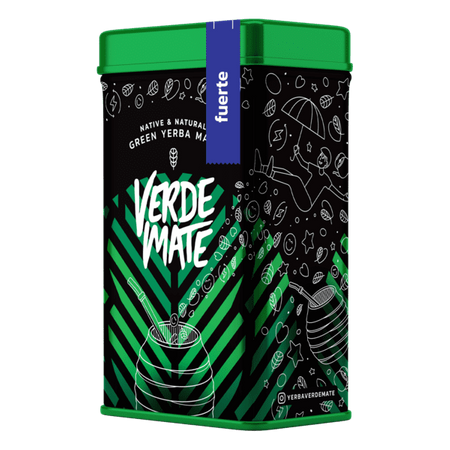 Yerbera – Tin can + Verde Mate Fuerte 0.5kg 