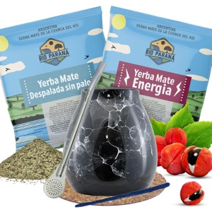 Set de Accesorii Yerba Mate Calabash + Bombilla