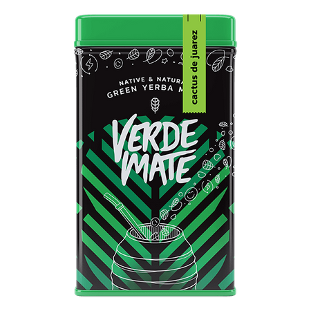 Yerbera – Tin can + Verde Mate Cactus de Juarez 0.5kg 