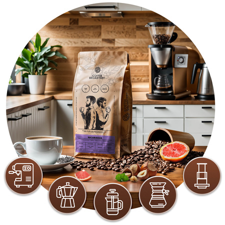 Set de Coffee Broastery Costa Rica San Rafael + Nicaragua Colibrí Azul + Brazil Guaxupe 3x1kg (3kg)