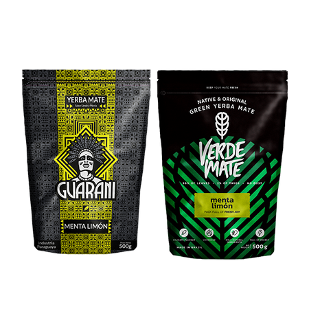 Guarani Menta Limon 500g + Verde Mate Green Menta Limon 500g