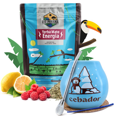 Yerba Mate set de iarnă de pornire Rio Parana 500g