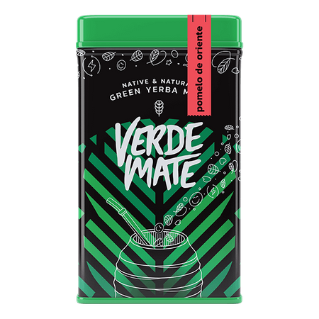 Yerbera – Tin can + Verde Mate Green Pomelo De Oriente 0.5kg 