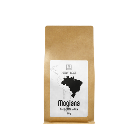 Mary Rose - cafea integrală boabe Brazilia Mogiana premium 200g